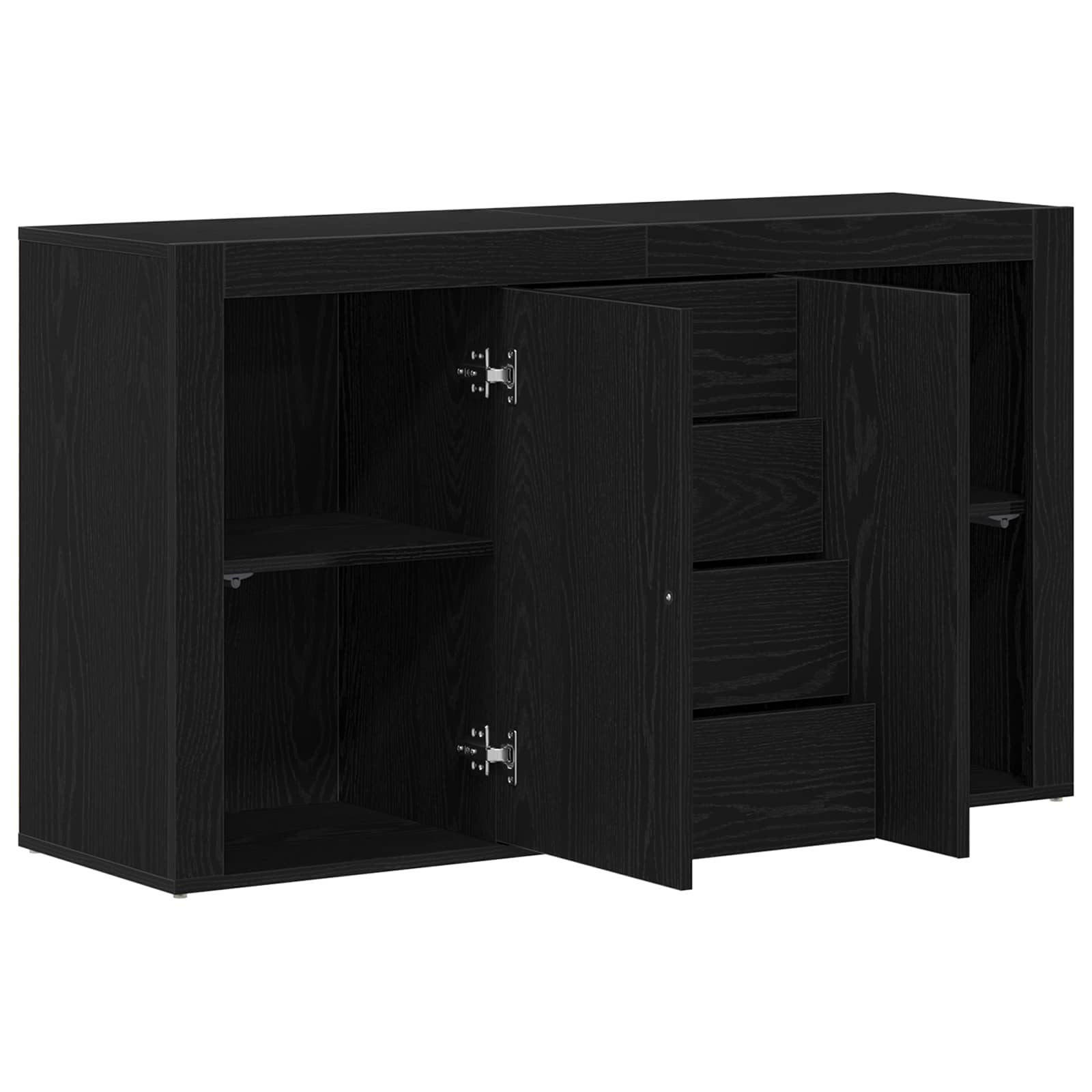 Kreveta Crni hrast 120 x 36 x 69 cm Konstruirano drvo