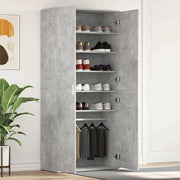 Ormar za cipele s policom Betonski sivi 80 x 39 x 178 cm