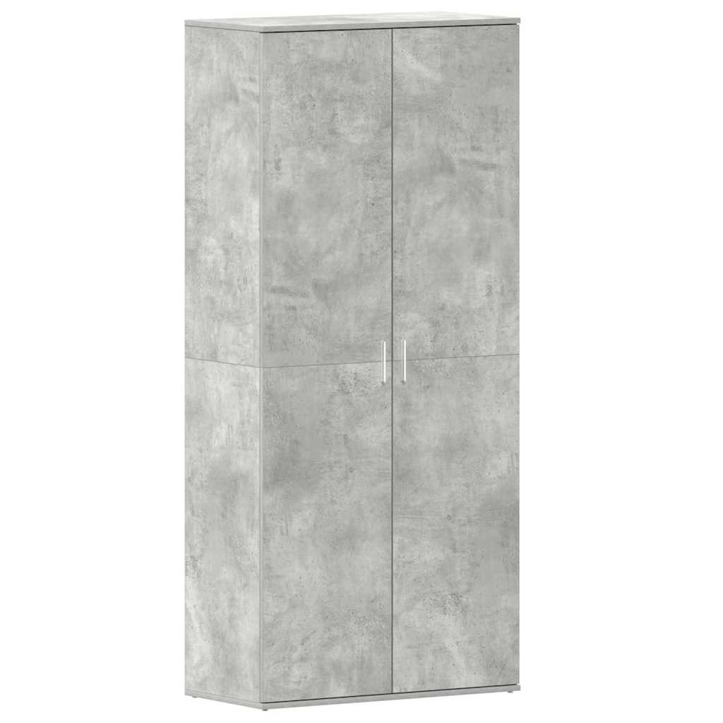Ormar za cipele s policom Betonski sivi 80 x 39 x 178 cm