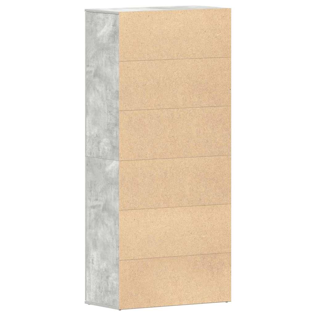 Ormar za cipele s policom Betonski sivi 80 x 39 x 178 cm