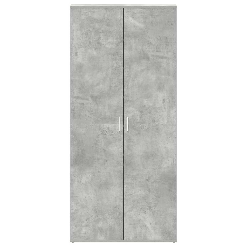 Ormar za cipele s policom Betonski sivi 80 x 39 x 178 cm
