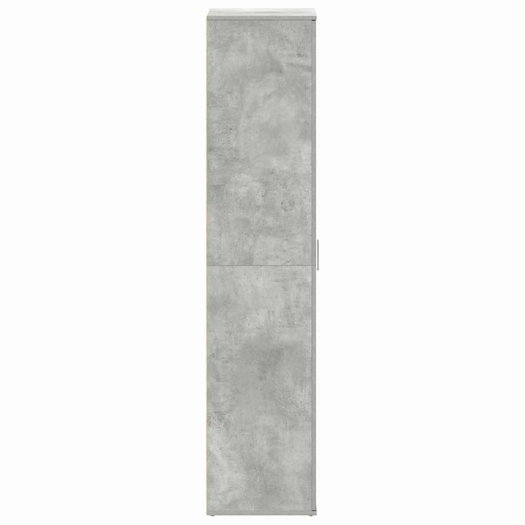 Ormar za cipele s policom Betonski sivi 80 x 39 x 178 cm