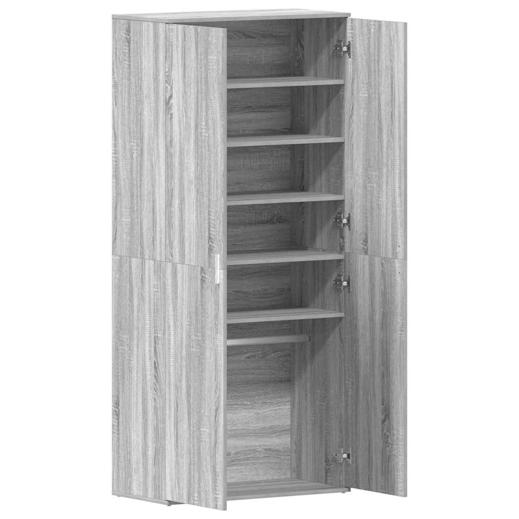 Ormar za cipele Siva Sonoma 80 x 39 x 178 cm Konstruirano drvo