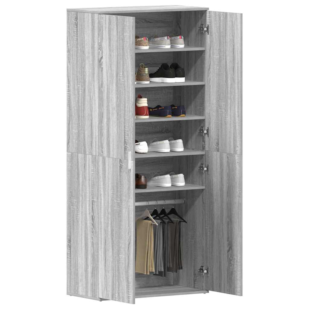 Ormar za cipele Siva Sonoma 80 x 39 x 178 cm Konstruirano drvo