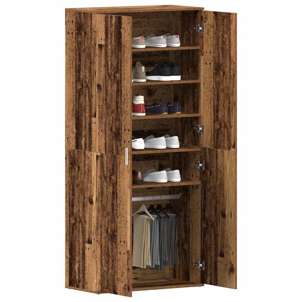 Ormar za cipele Staro drvo 80 x 39 x 178 cm Konstruirano drvo