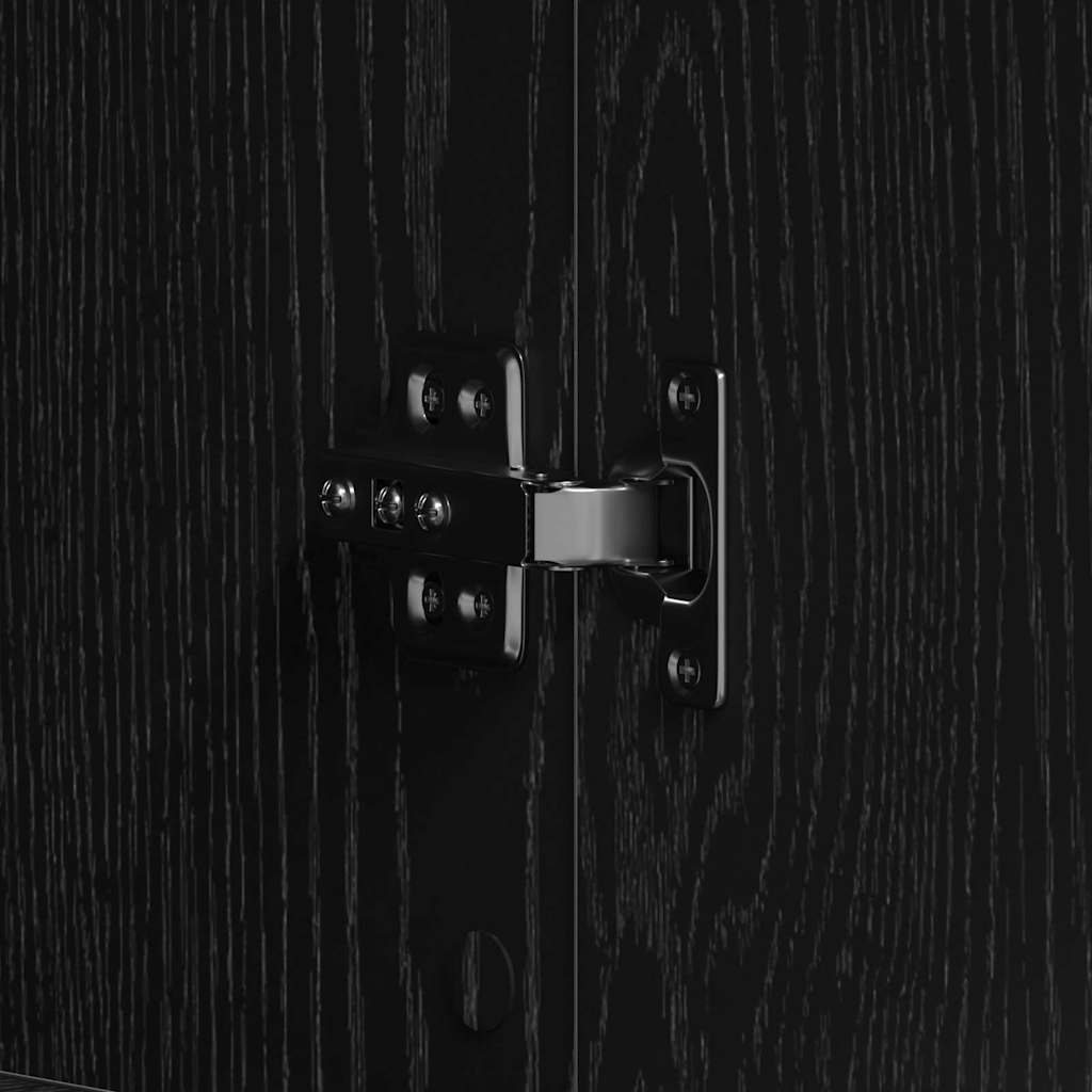 Ormar za cipele Crni hrast 80 x 39 x 178 cm Konstruirano drvo