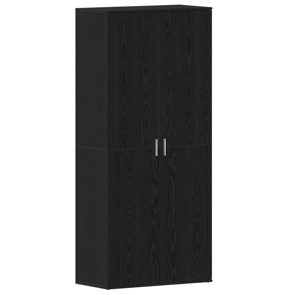 Ormar za cipele Crni hrast 80 x 39 x 178 cm Konstruirano drvo