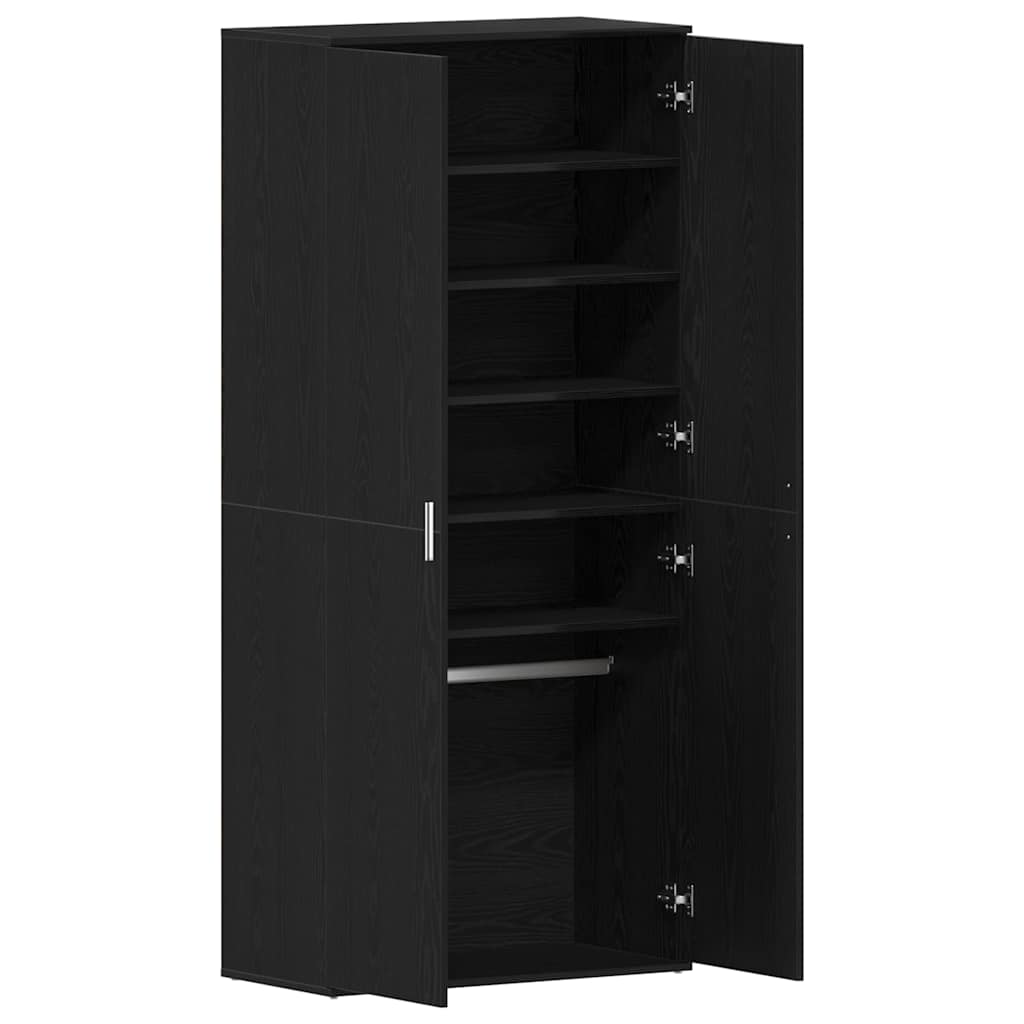Ormar za cipele Crni hrast 80 x 39 x 178 cm Konstruirano drvo