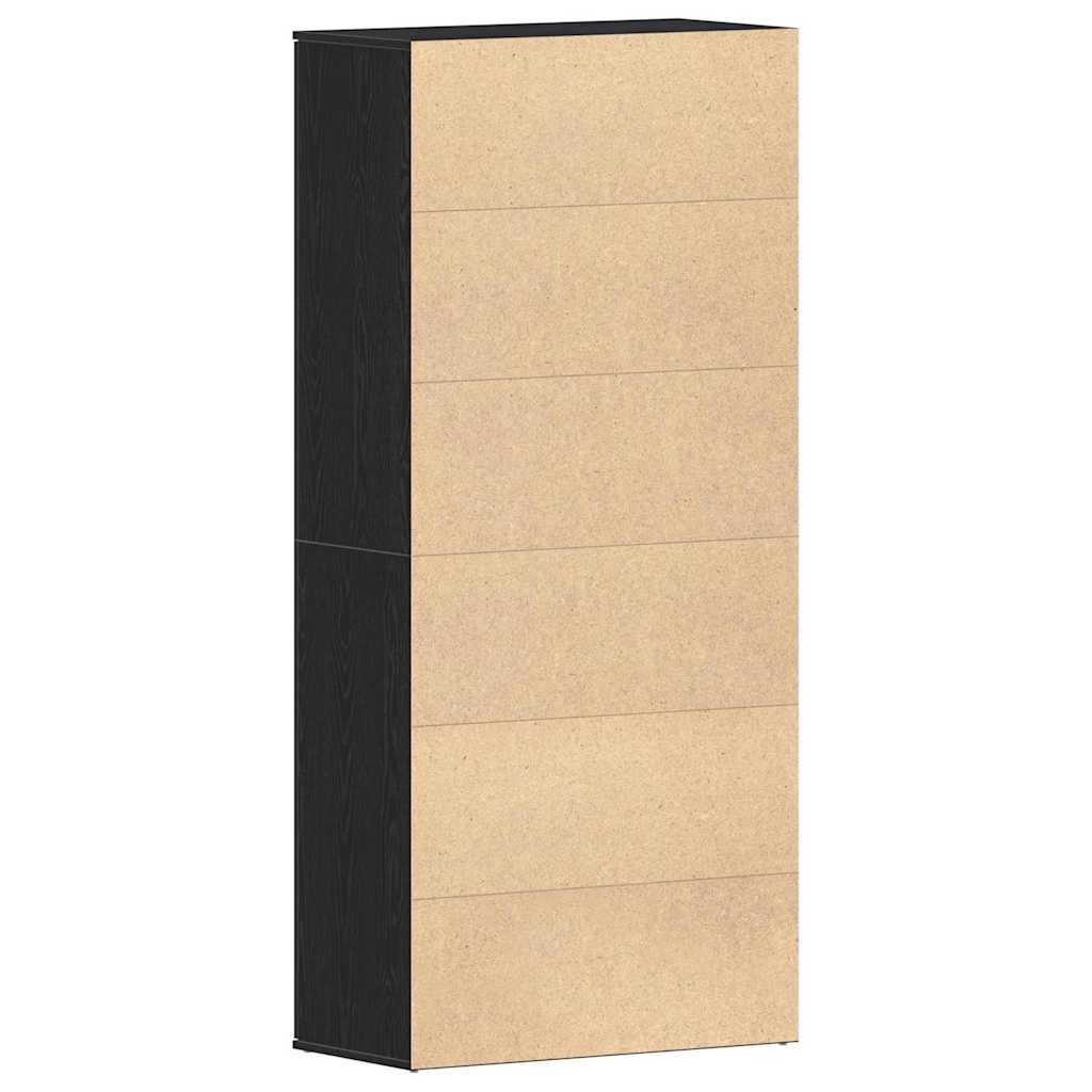 Ormar za cipele Crni hrast 80 x 39 x 178 cm Konstruirano drvo