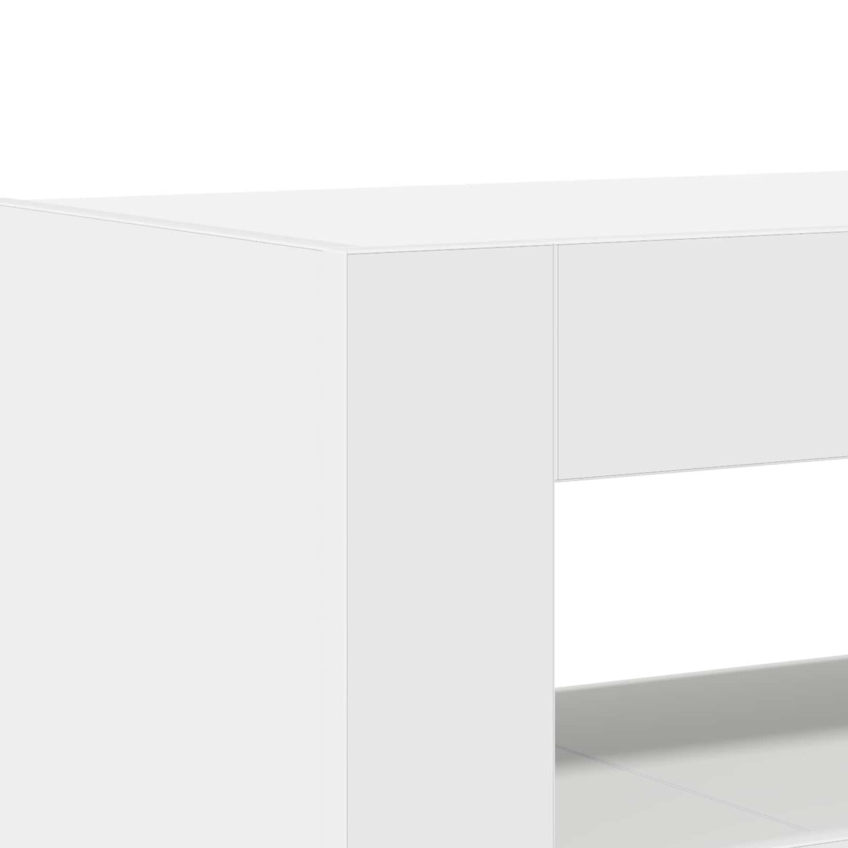 Kreveta S LED lampica Bijelo 116 x 30 x 75 cm Konstruirano drvo