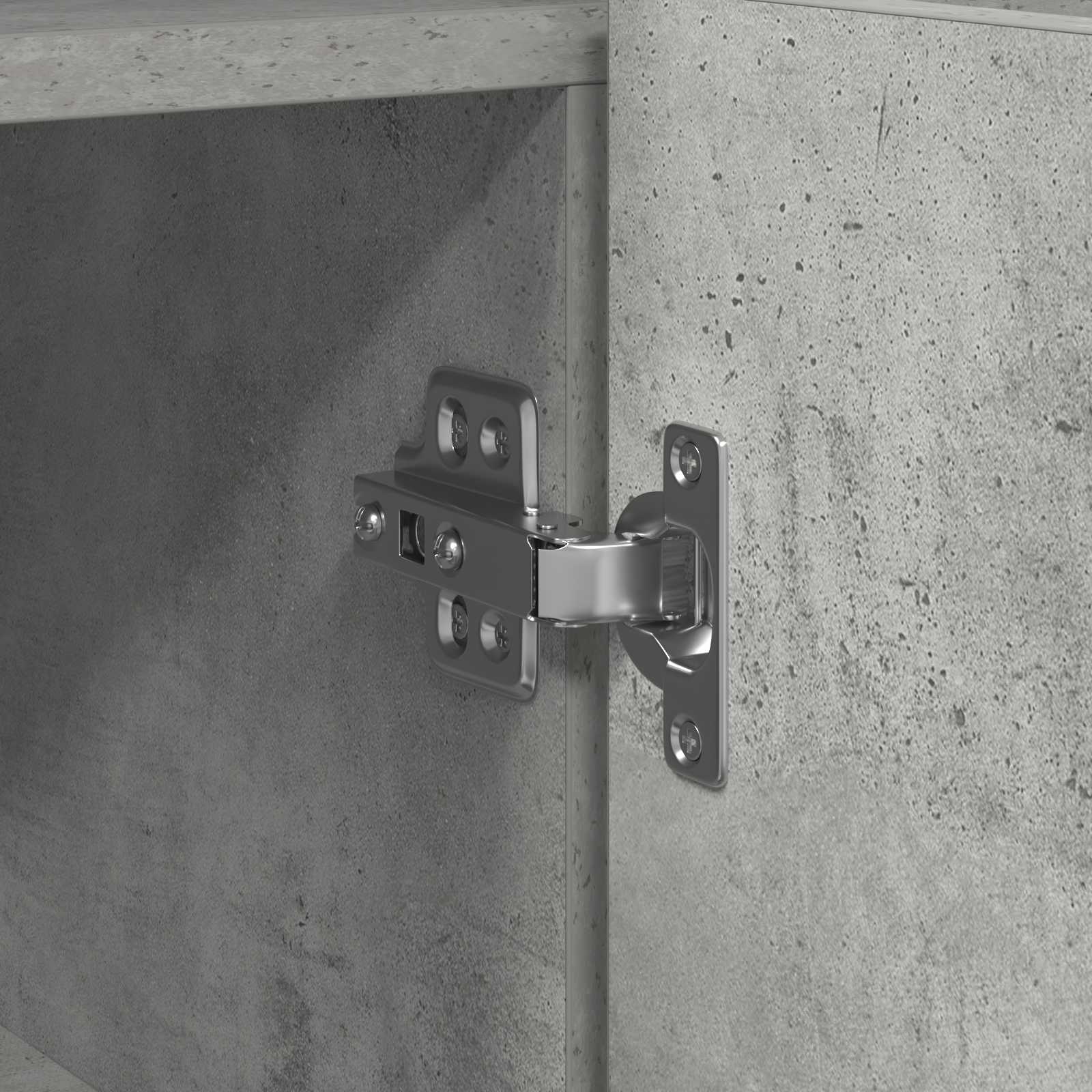 Kreveta Betonski sivi 116 x 30 x 75 cm Konstruirano drvo