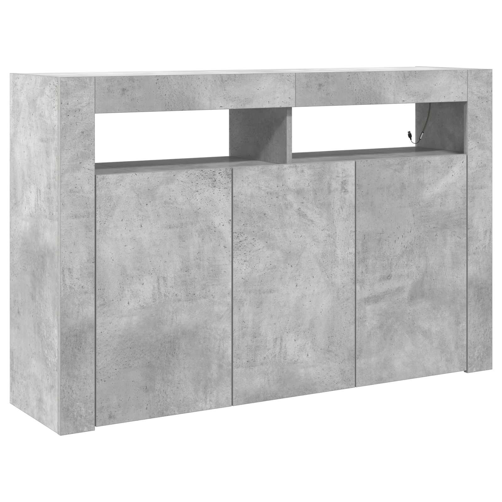 Kreveta Betonski sivi 116 x 30 x 75 cm Konstruirano drvo