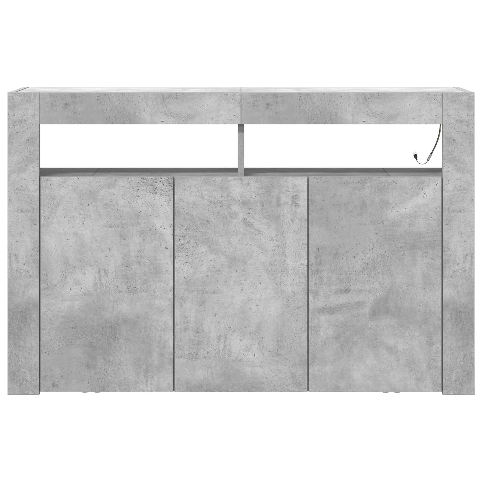 Kreveta Betonski sivi 116 x 30 x 75 cm Konstruirano drvo