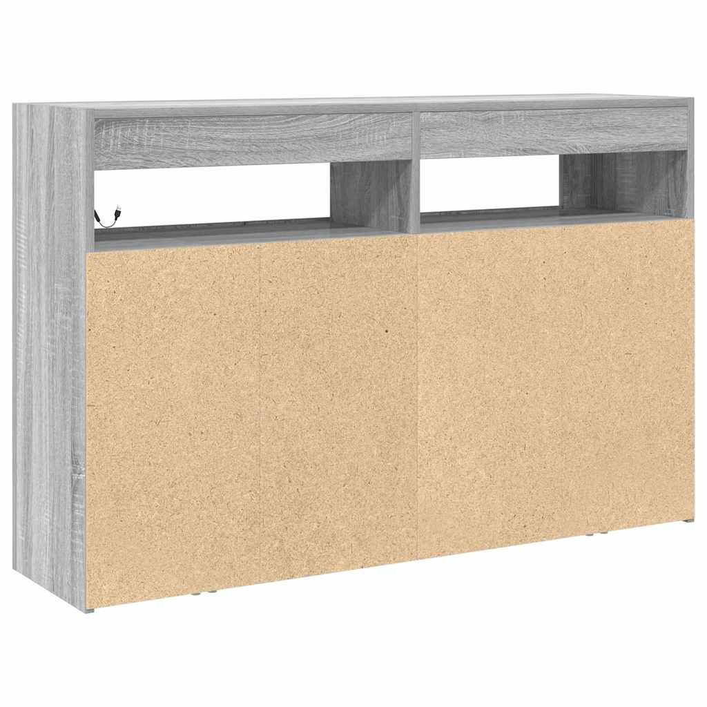 Kreveta Siva Sonoma 116 x 30 x 75 cm Konstruirano drvo