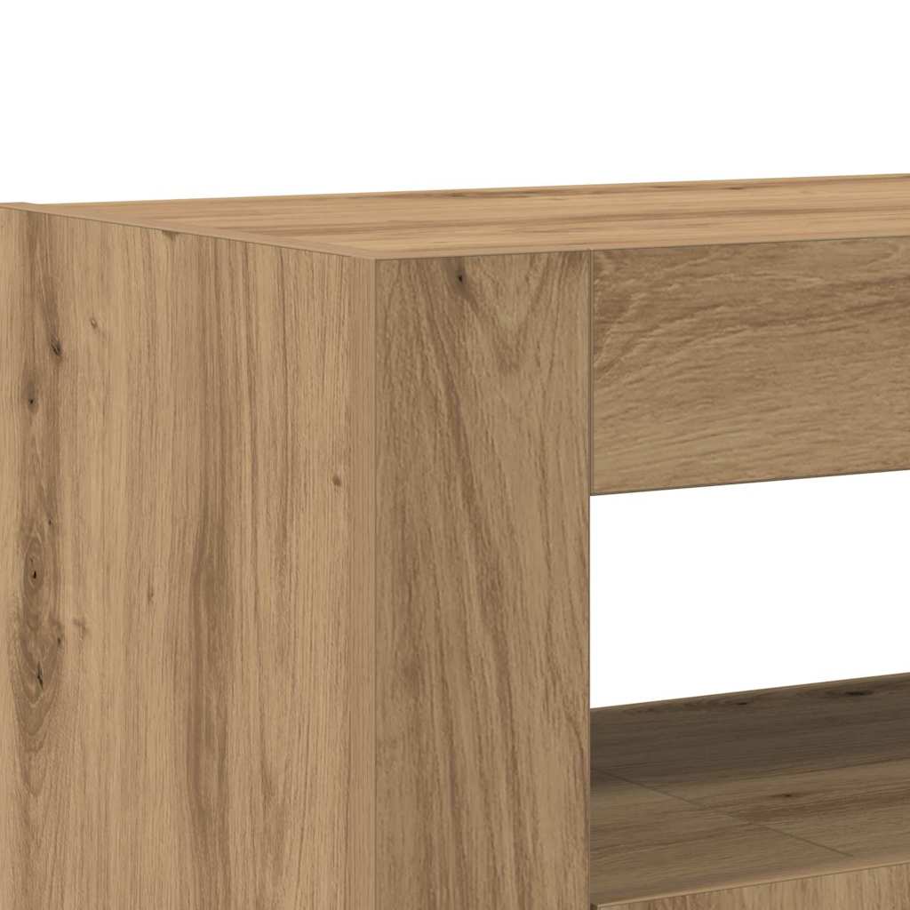 Kreveta Umjetnički hrast 116 x 30 x 75 cm Konstruirano drvo