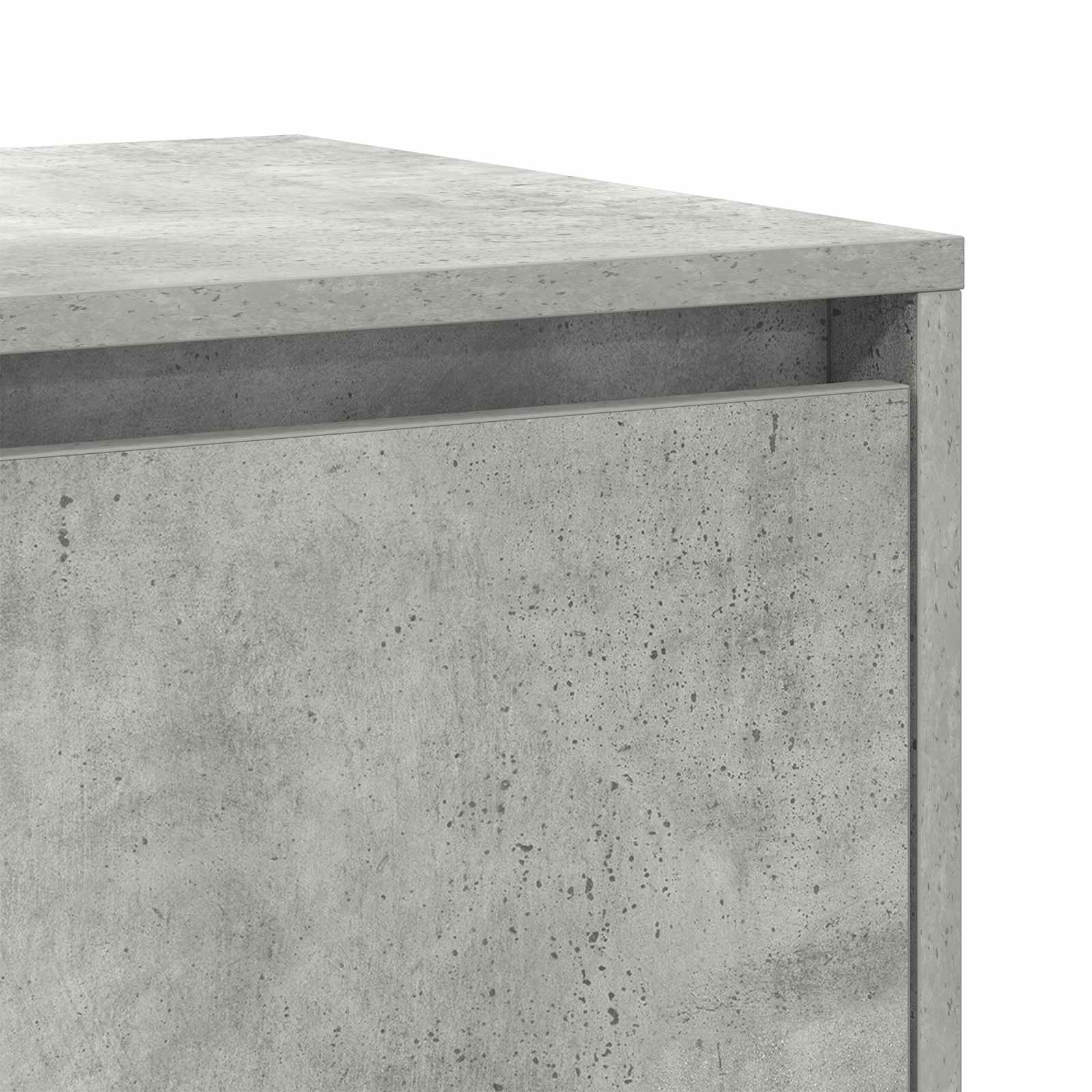 Kreveta Betonski sivi 135 x 41 x 75 cm Konstruirano drvo