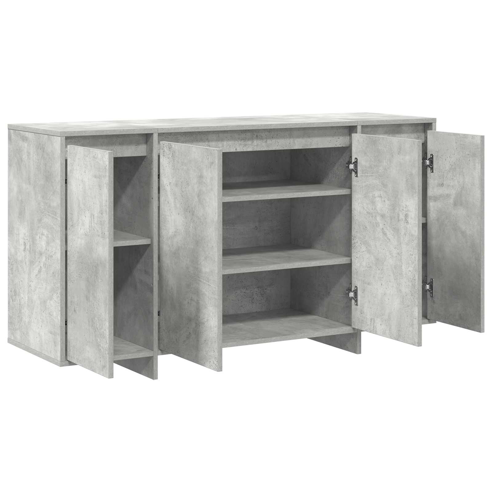 Kreveta Betonski sivi 135 x 41 x 75 cm Konstruirano drvo