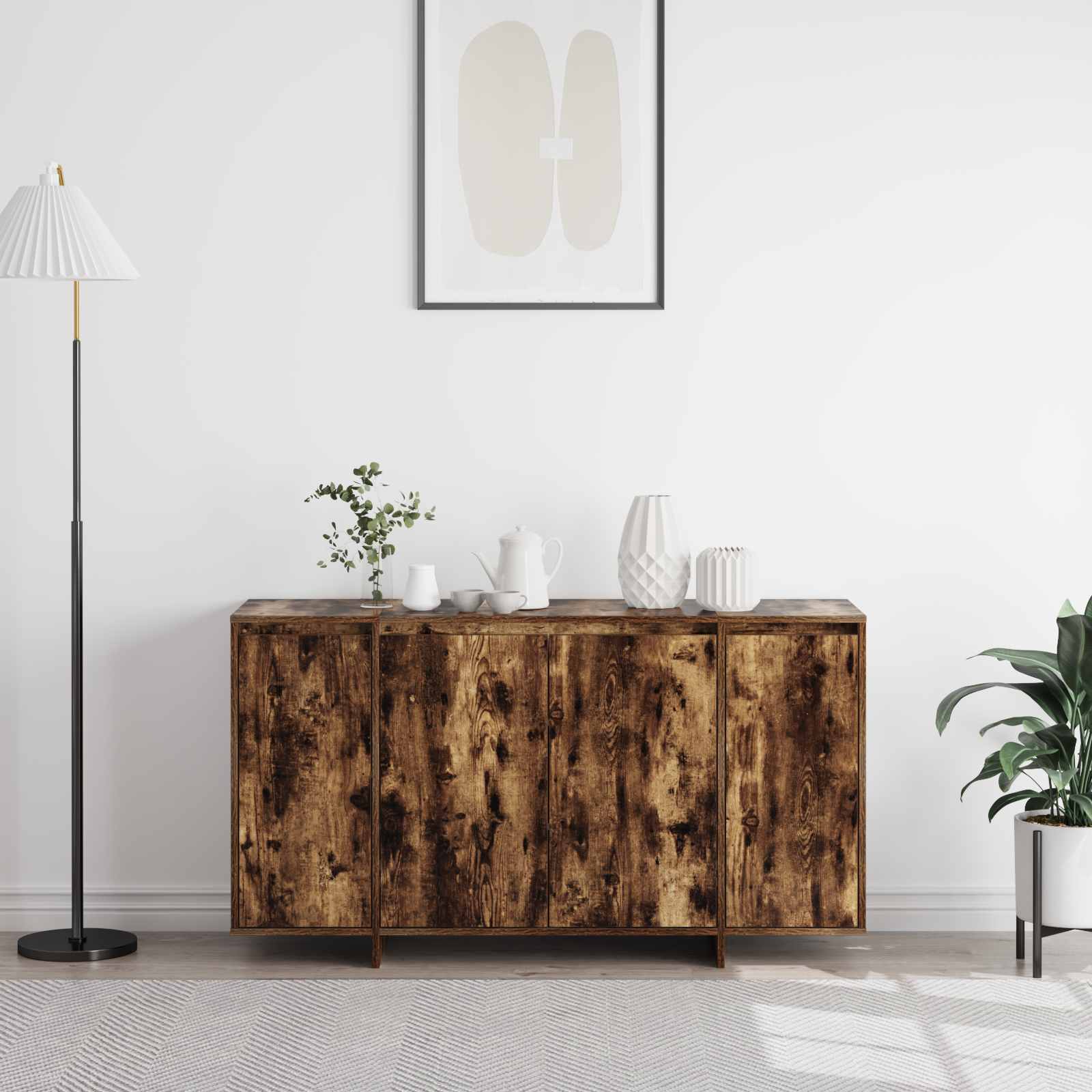 Kreveta Dimljeni hrast 135 x 41 x 75 cm Konstruirano drvo
