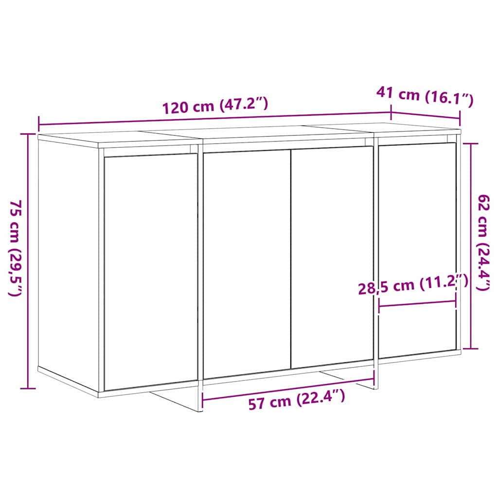 Kreveta Crna 120 x 41 x 75 cm Konstruirano drvo