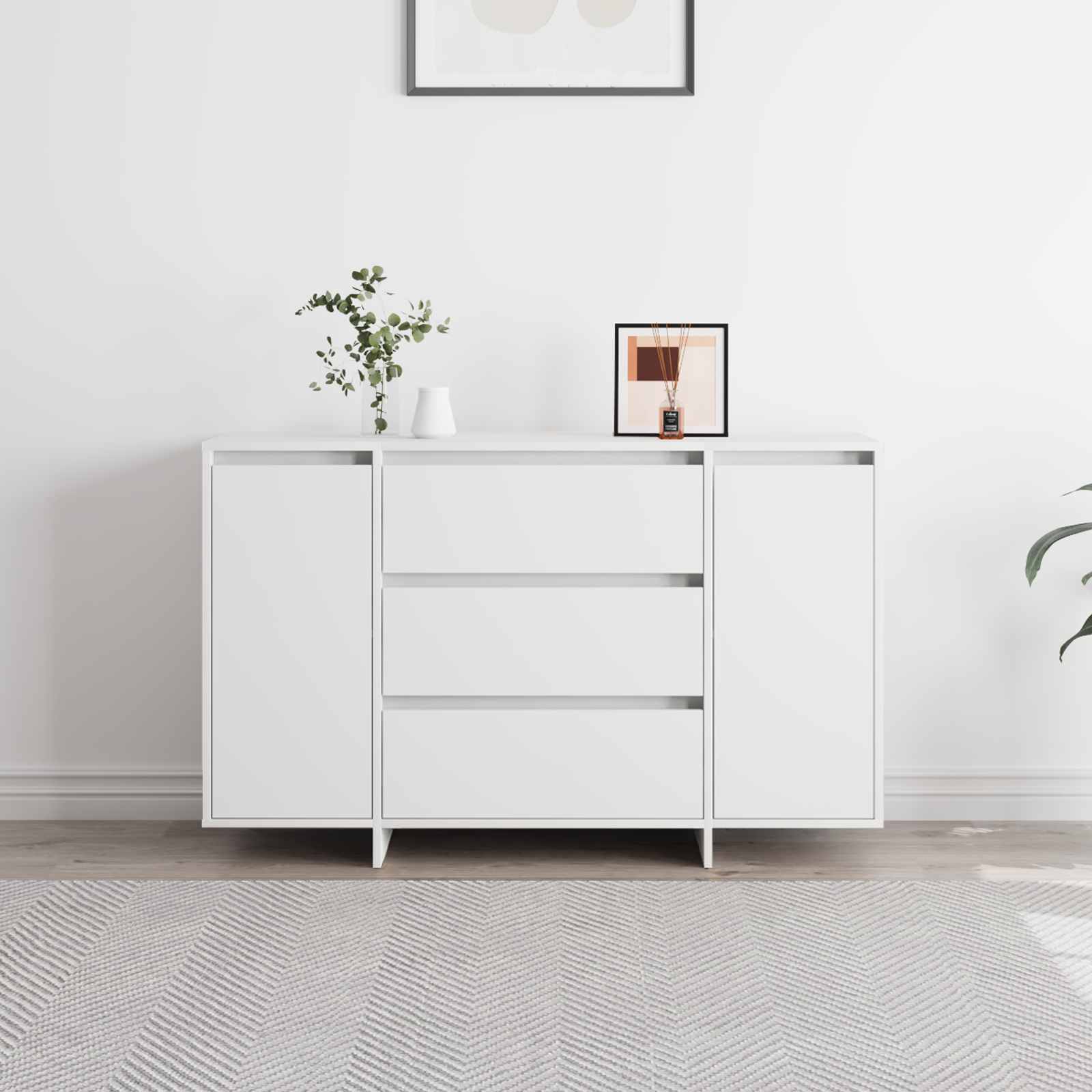 Kreveta s ladicama Bijelo 120 x 41 x 75 cm Konstruirano drvo