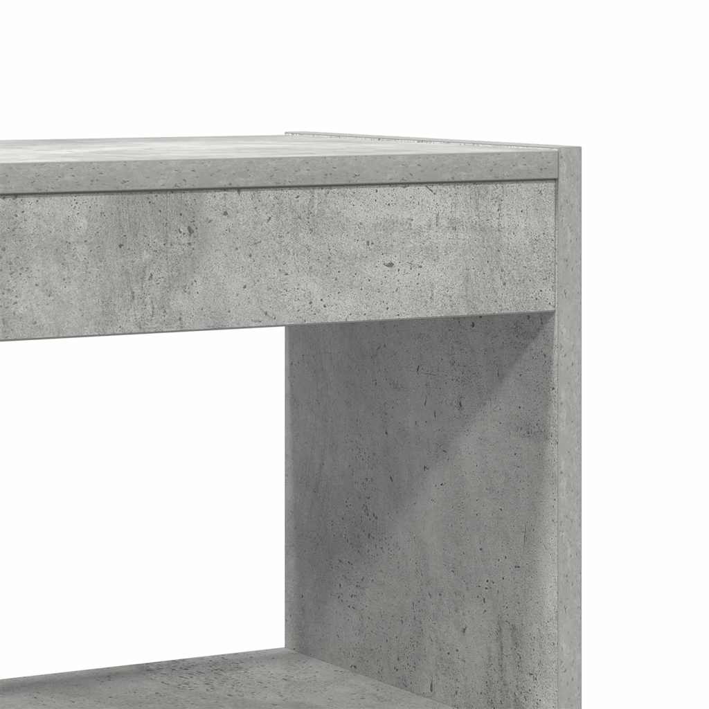 Ormarić za knjige Betonski sivi 100 x 30 x 198 cm