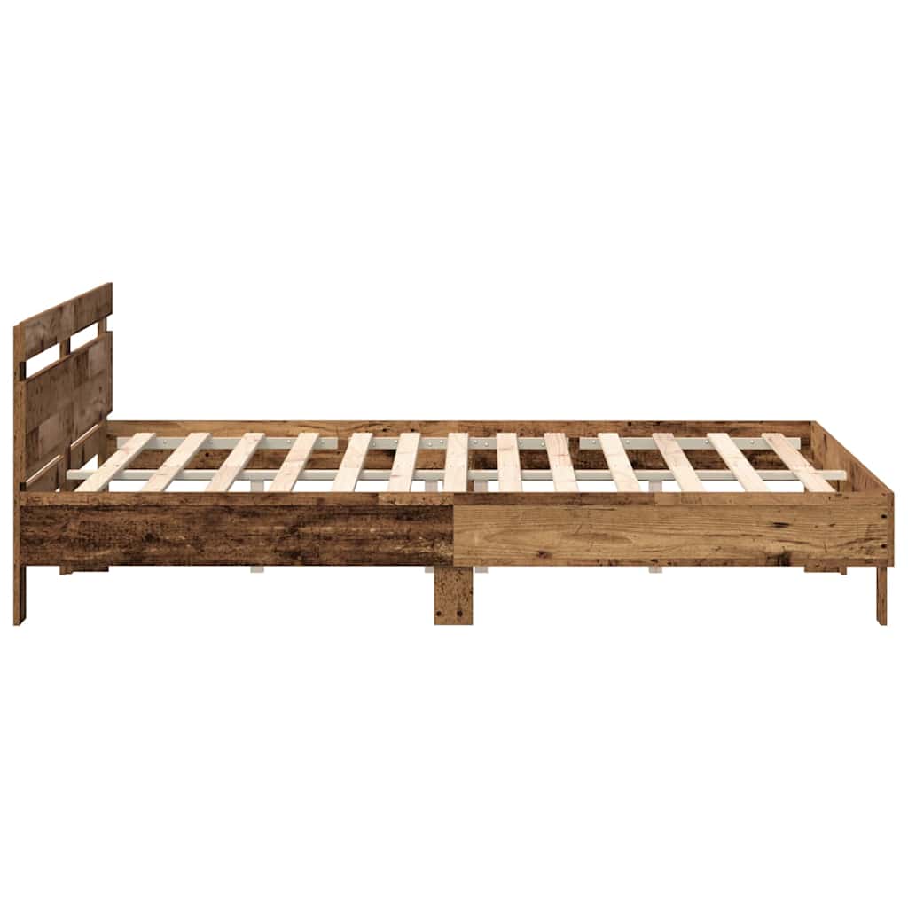 Krevetna konstrukcija Staro drvo 200 x 200 cm Konstruirano drvo