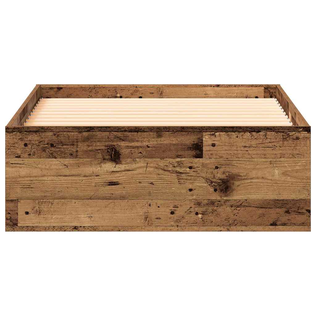 Krevetna konstrukcija Staro drvo 100 x 200 cm Konstruirano drvo