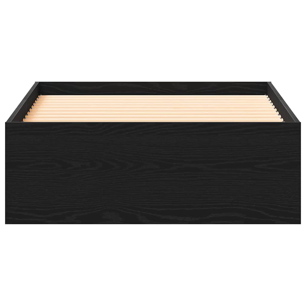 Krevetna konstrukcija Crni hrast 100 x 200 cm Konstruirano drvo