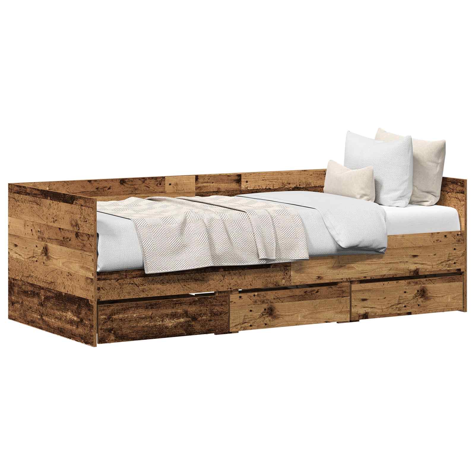 Krevet na dan Staro drvo 90 x 200 cm Konstruirano drvo