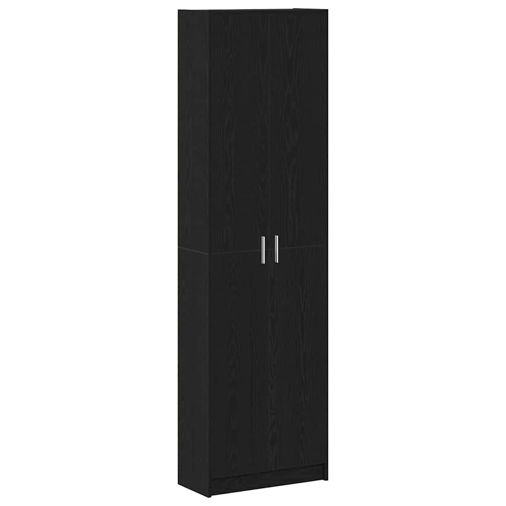 Ormarić s policom Crni hrast 55 x 25 x 189 cm Konstruirano drvo