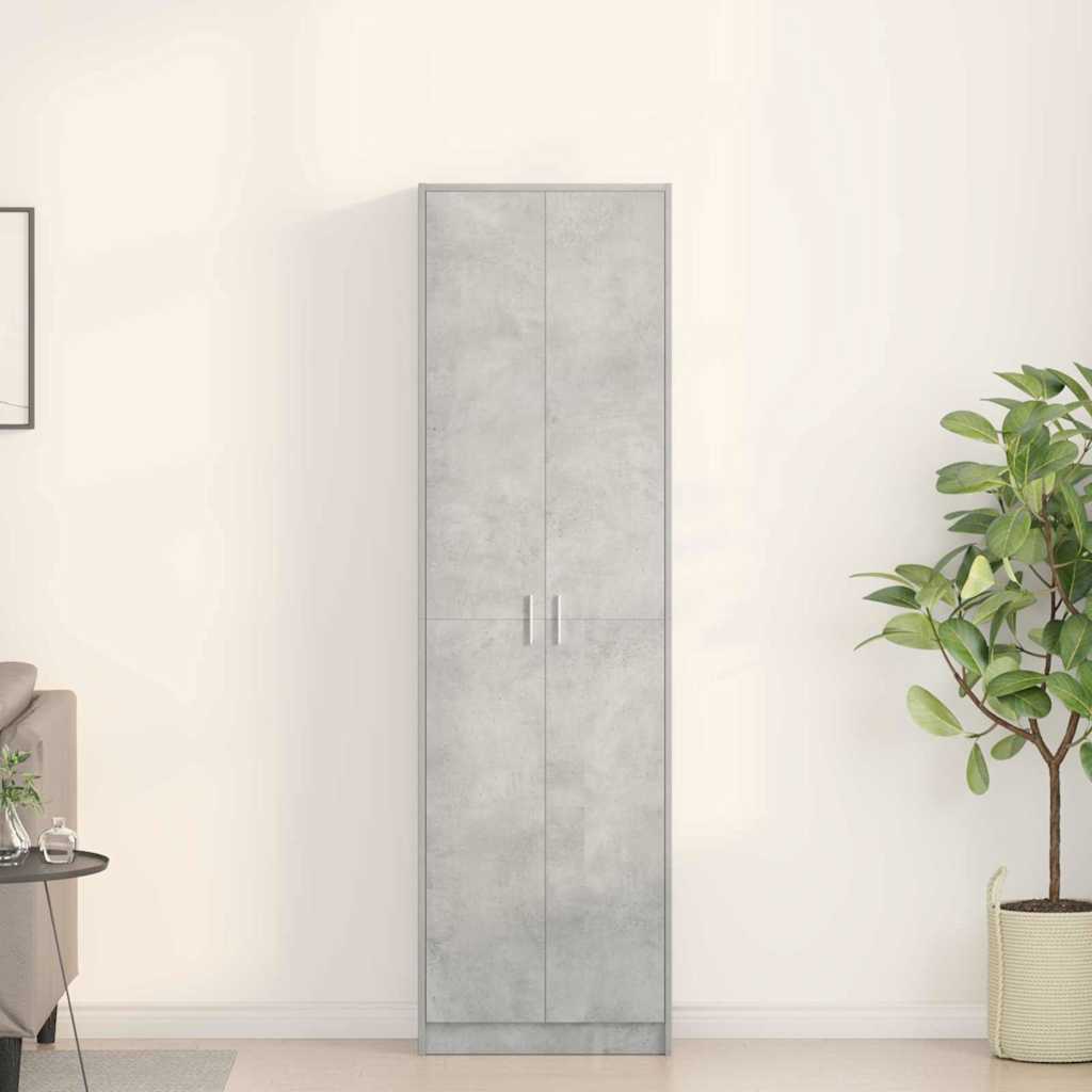 Ormarić Betonski sivi 55 x 25 x 189 cm Konstruirano drvo