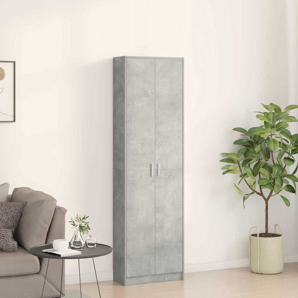 Ormarić Betonski sivi 55 x 25 x 189 cm Konstruirano drvo