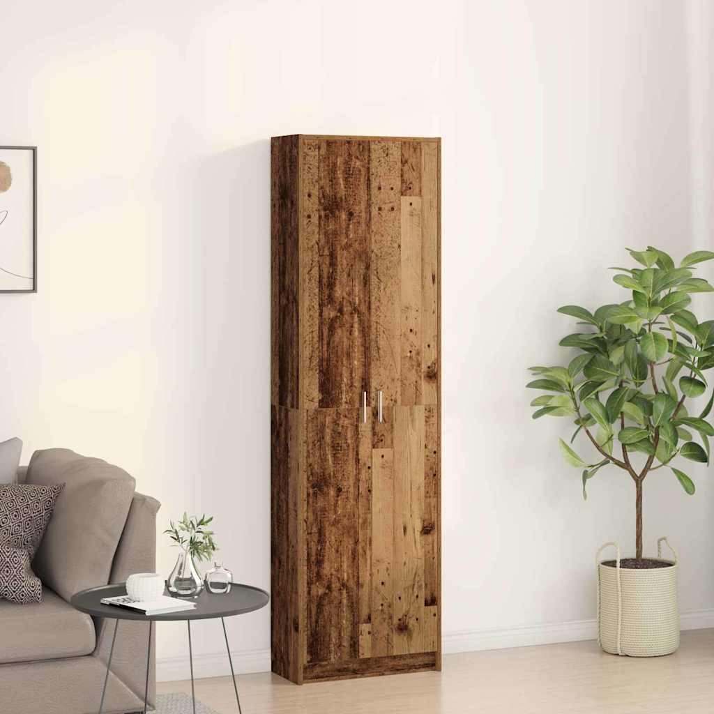 Ormarić s policom Staro drvo 55 x 25 x 189 cm Konstruirano drvo