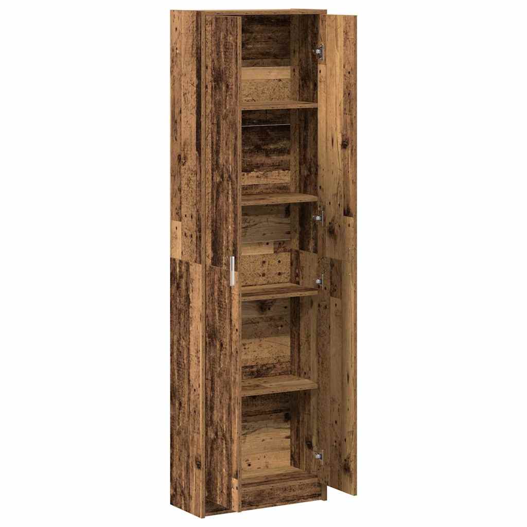 Ormarić s policom Staro drvo 55 x 25 x 189 cm Konstruirano drvo