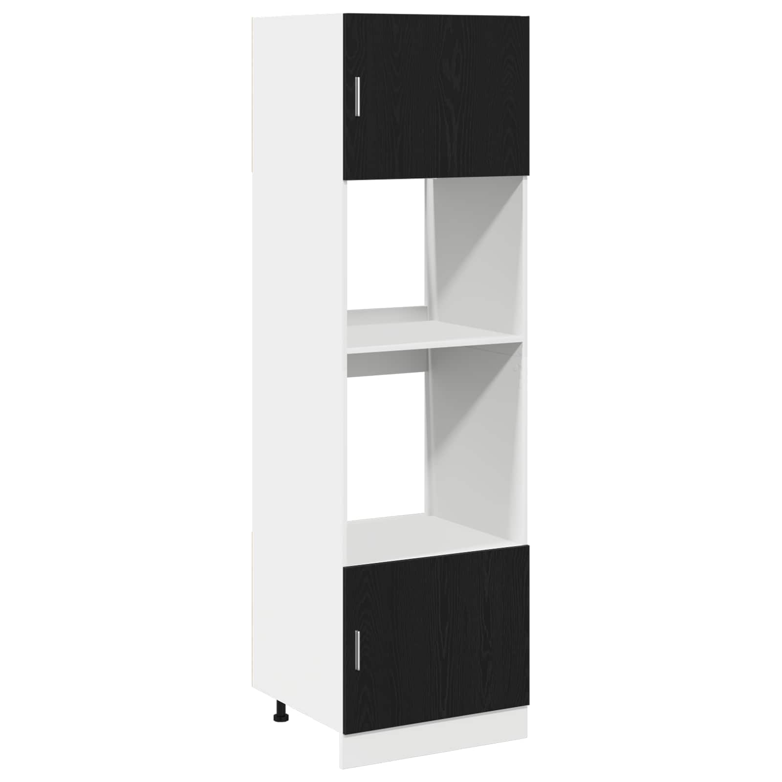 Viseći ormarić Crni hrast 60 x 57 x 207 cm Konstruirano drvo