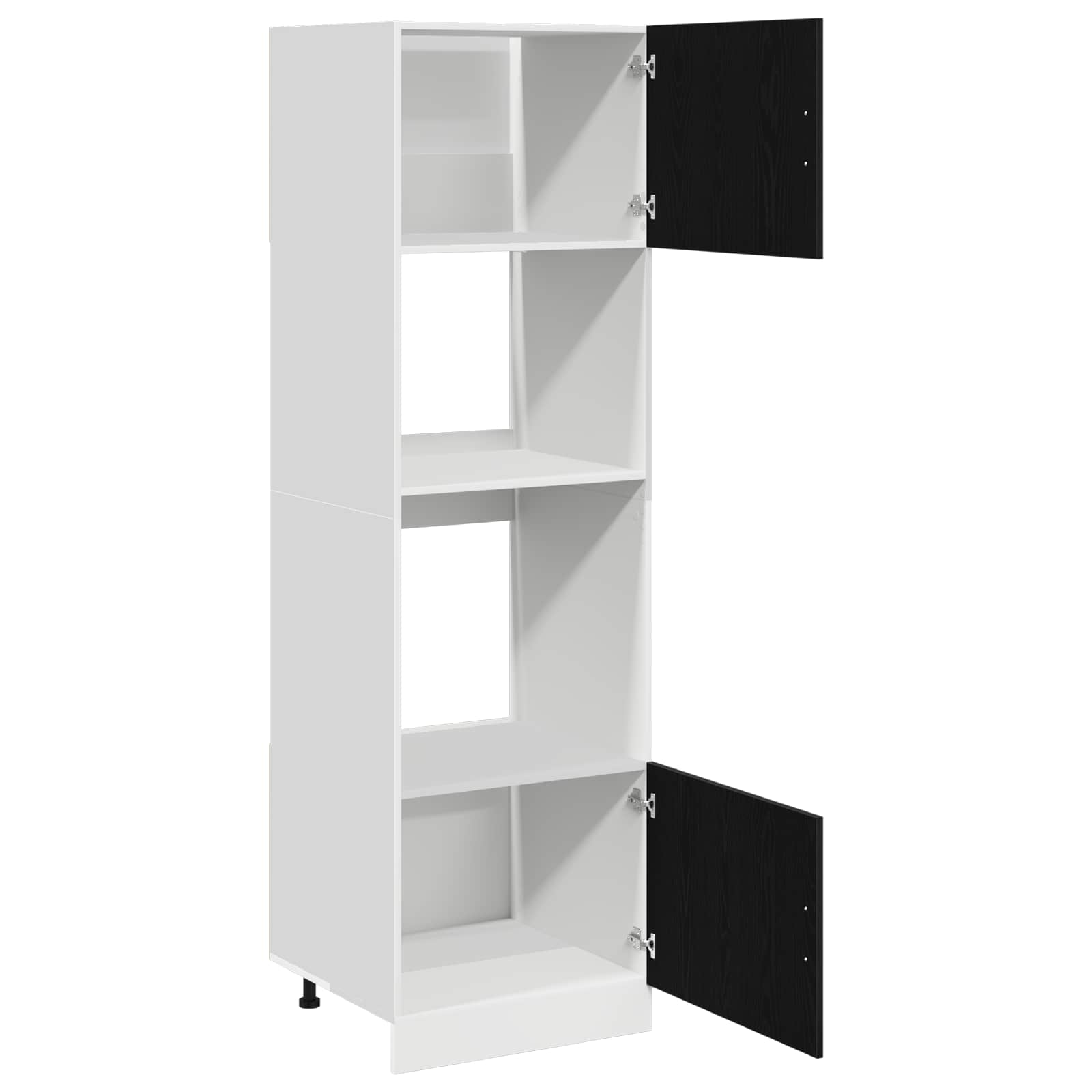 Viseći ormarić Crni hrast 60 x 57 x 207 cm Konstruirano drvo