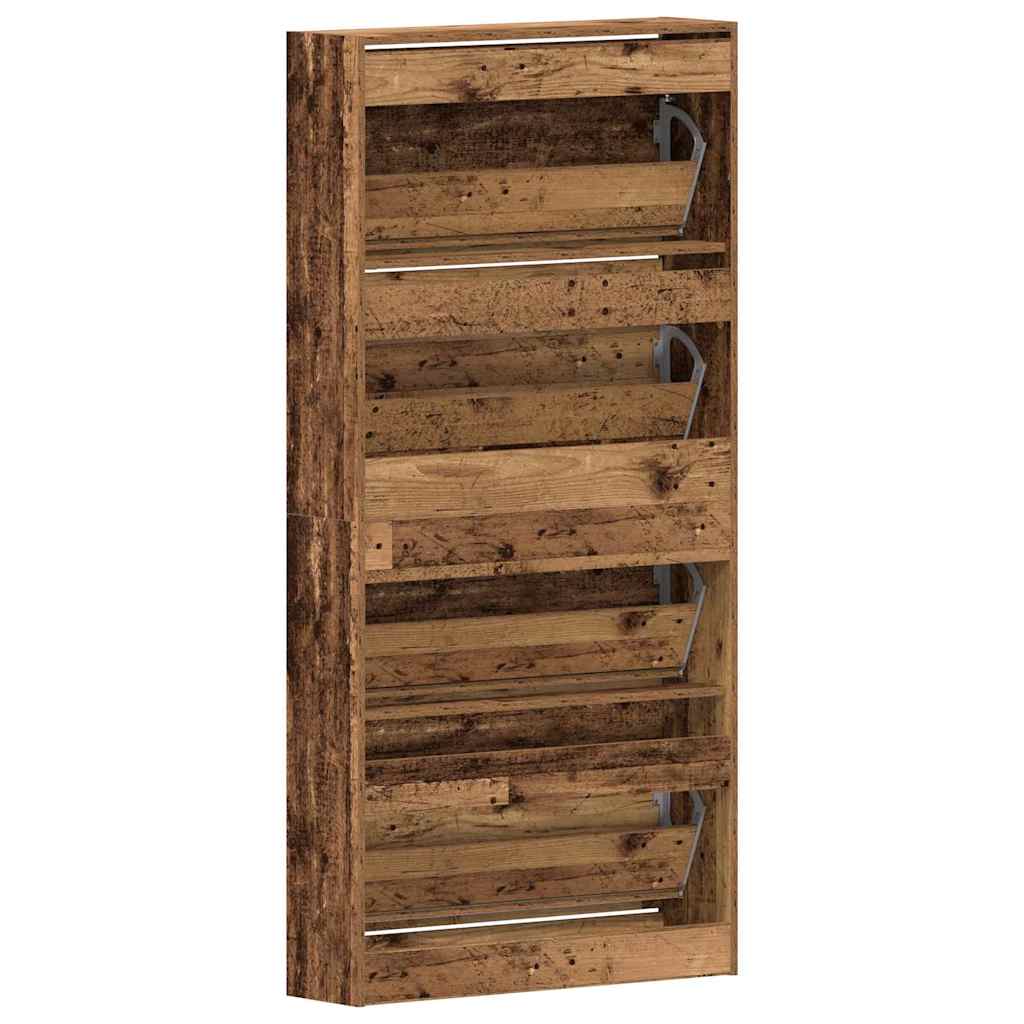 Ormar za cipele Staro drvo 80 x 21 x 163,5 cm Konstruirano drvo