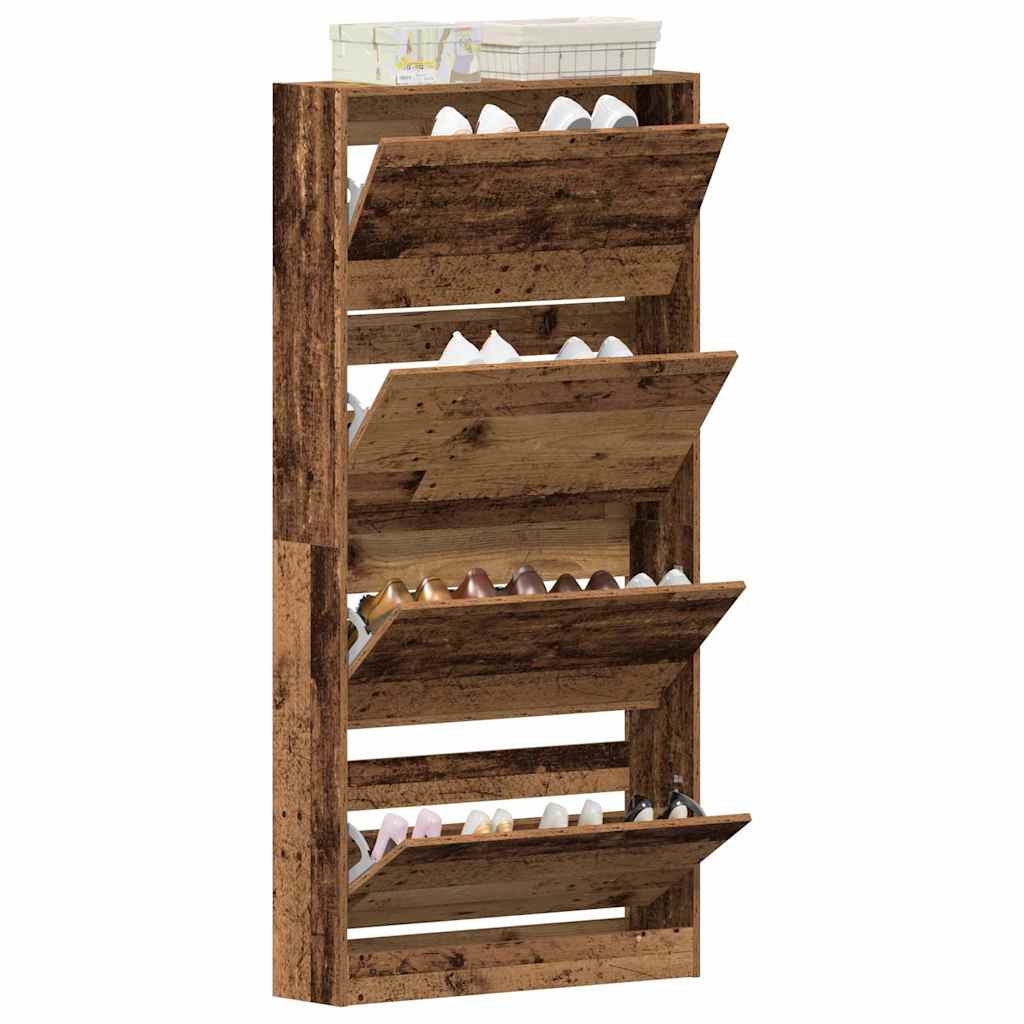 Ormar za cipele Staro drvo 80 x 21 x 163,5 cm Konstruirano drvo