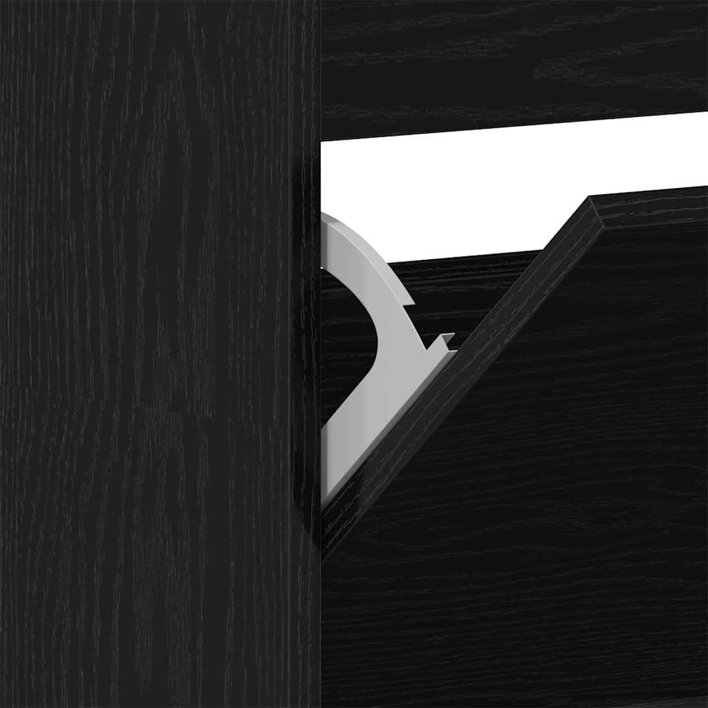 Ormar za cipele Crni hrast 80 x 21 x 163,5 cm Konstruirano drvo