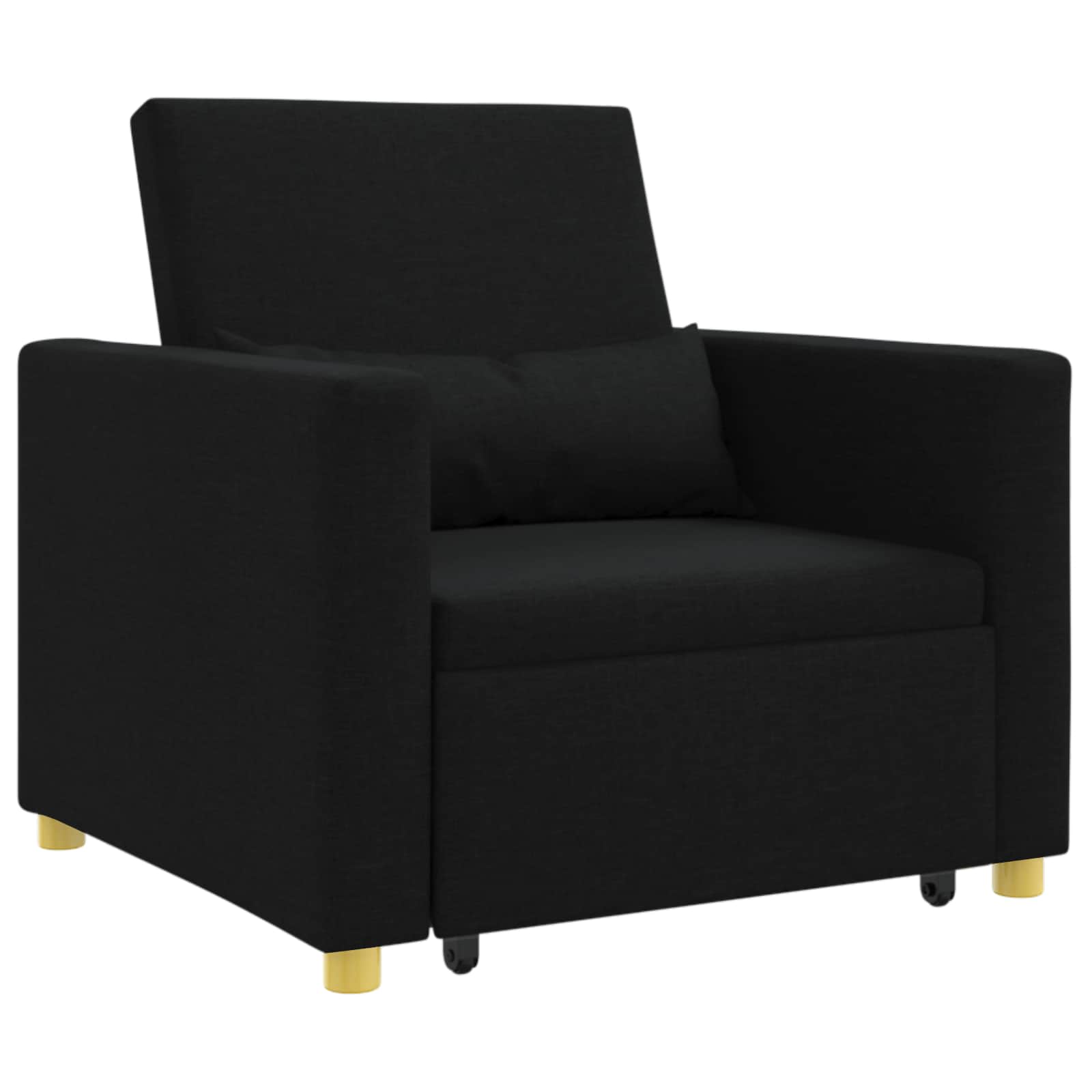 Sofa na razvlačenje Singl Crna 90 x 165 x 87 cm tkanina