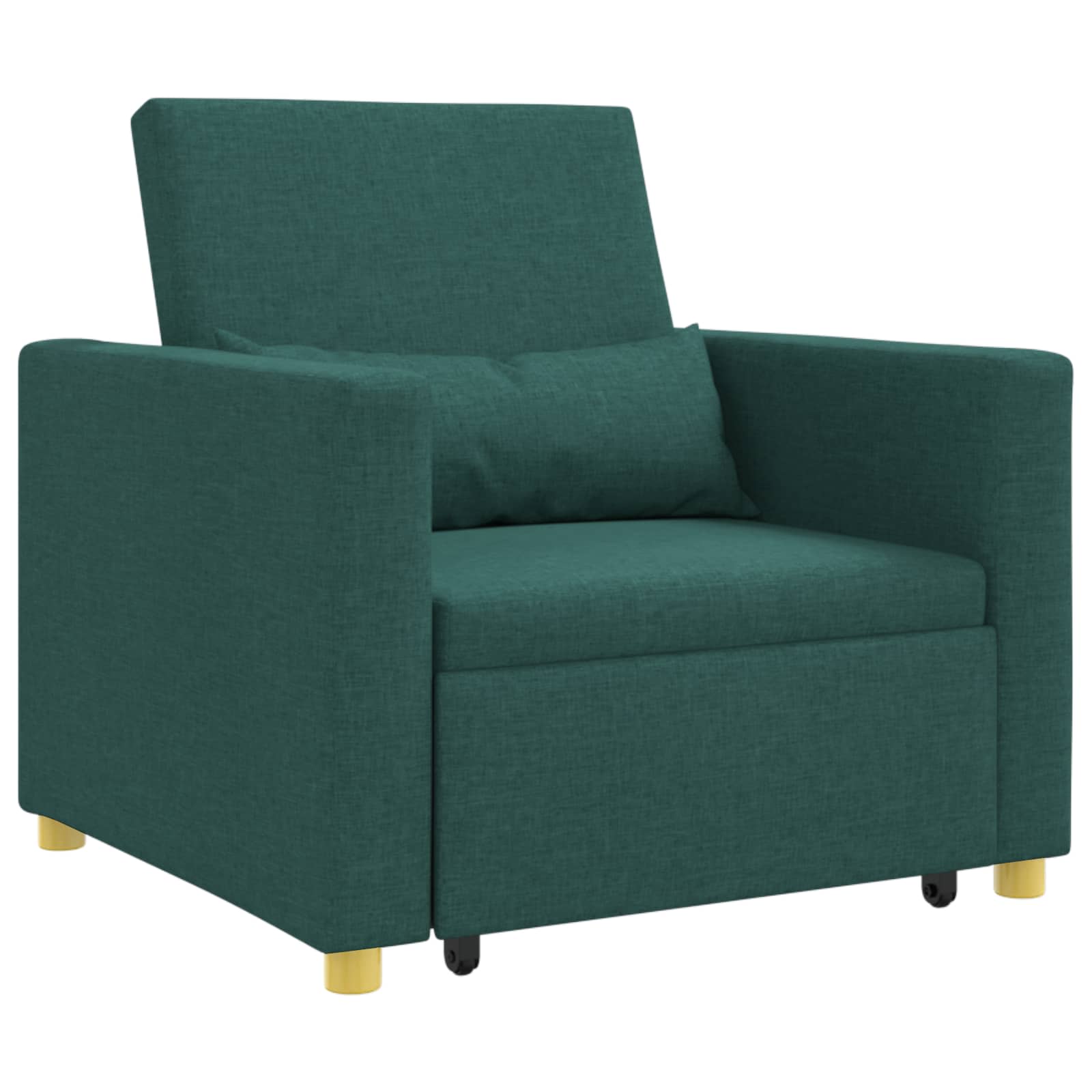 Sofa na razvlačenje Singl Tamnozelena 90 x 165 x 87 cm tkanina