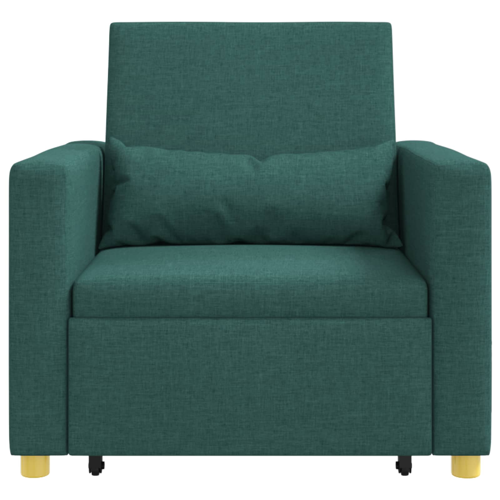 Sofa na razvlačenje Singl Tamnozelena 90 x 165 x 87 cm tkanina
