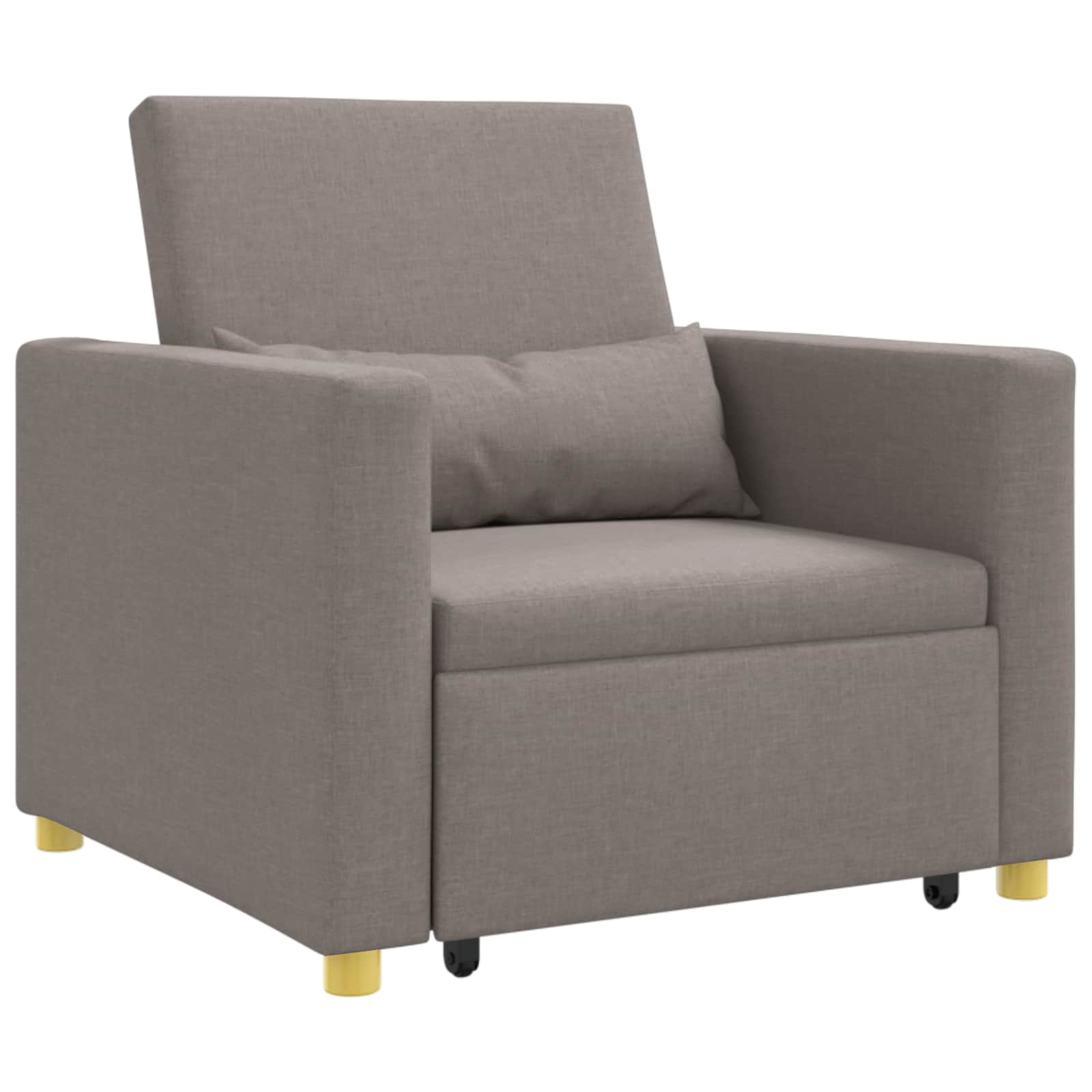 Sofa na razvlačenje Singl Sivo-smeđa 90 x 165 x 87 cm tkanina