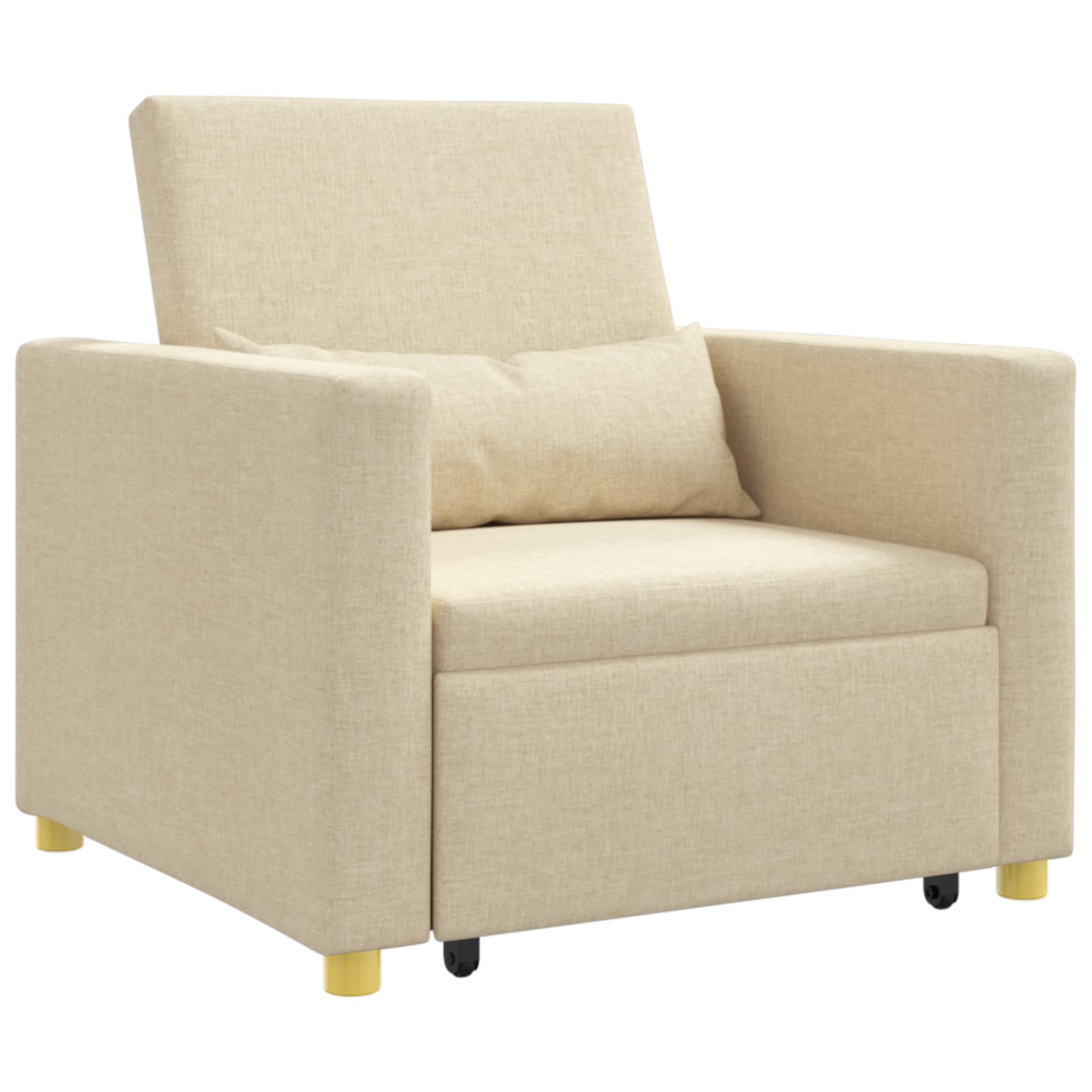 Sofa na razvlačenje Singl Krema 90 x 165 x 87 cm tkanina