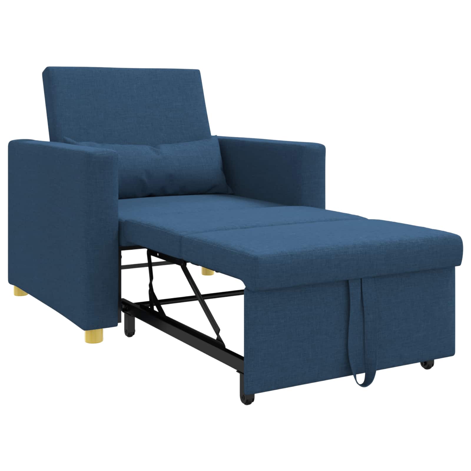 Sofa na razvlačenje Singl Plava 90 x 165 x 87 cm tkanina