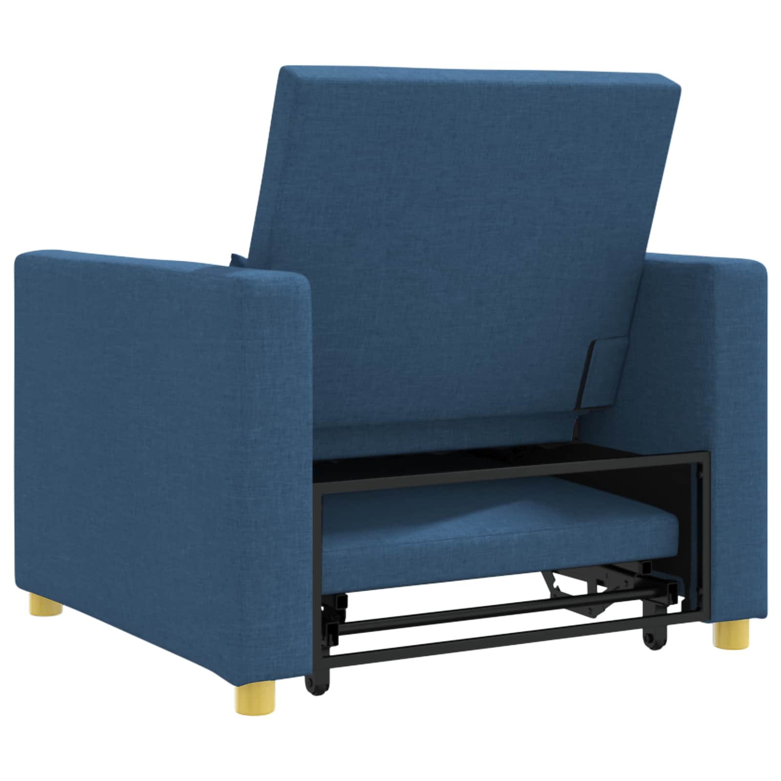 Sofa na razvlačenje Singl Plava 90 x 165 x 87 cm tkanina