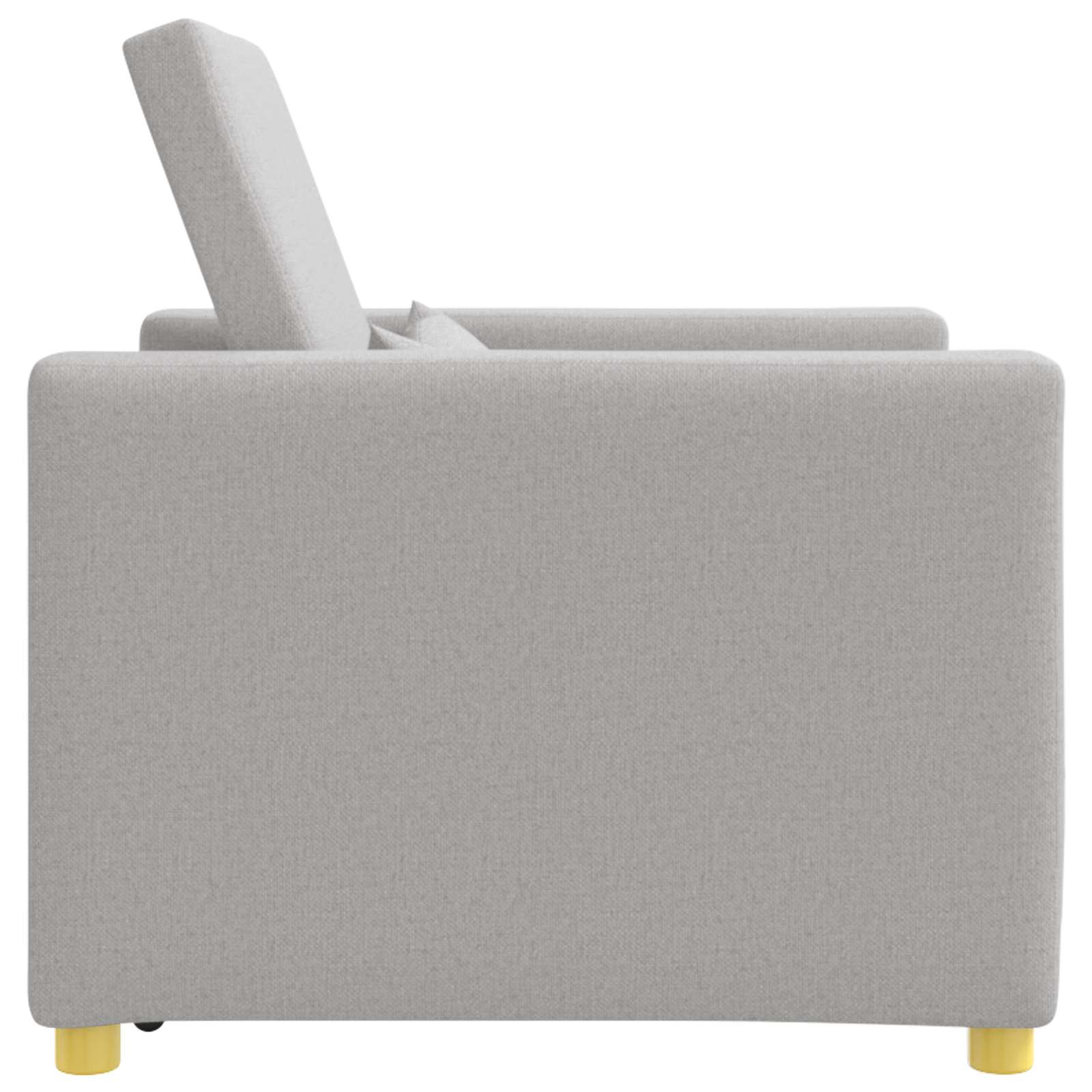 Sofa na razvlačenje Singl s kotačima Siva boja oblaka tkanina