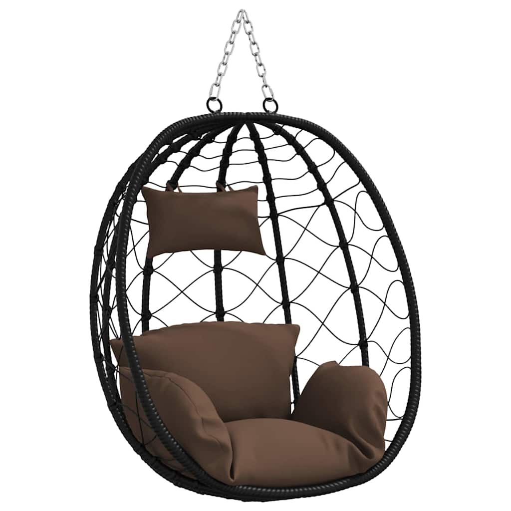 Viseća jaja stolica Boja kafe 91,5 x 54,5 x 107 cm poliratan
