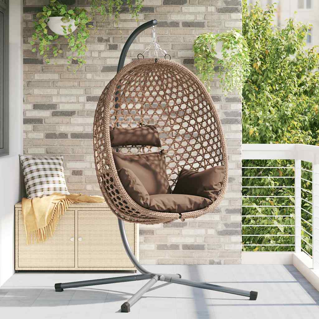 Viseća jaja stolica Boja kafe 104 x 100 x 191 cm poliratan