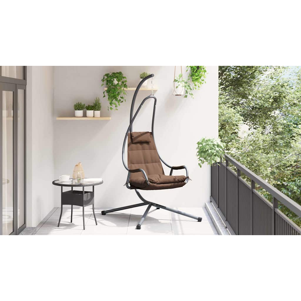 Viseća jaja stolica Boja kafe 94 x 107 x 196,5 cm Čelik